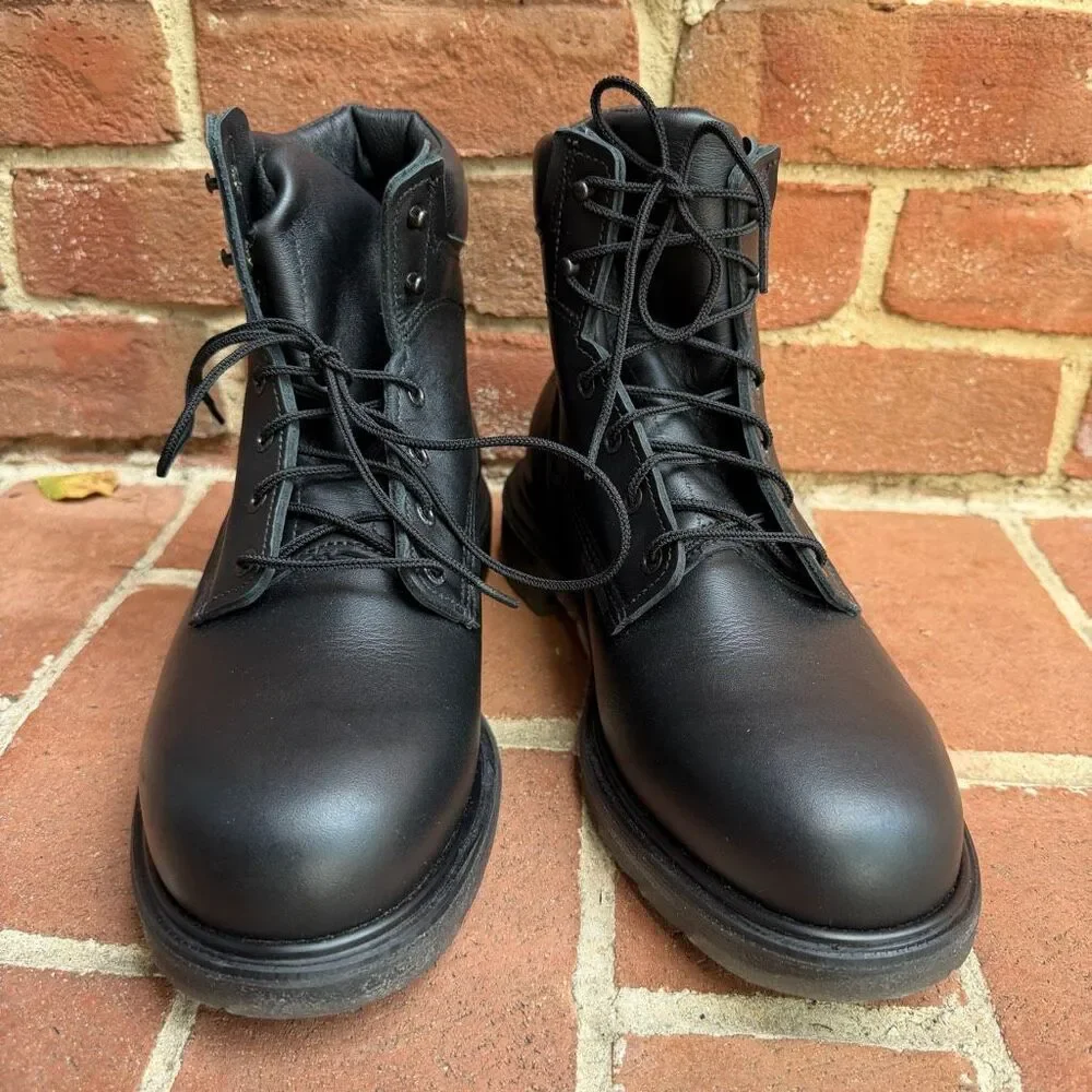 Red Wing SuperSole 2.0 607 Mens Soft Toe Work Boots Black Leather 10 H NEW